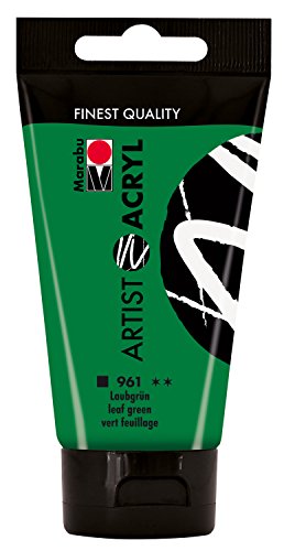 Marabu 12200002961 - Artist Acryl laubgrün 75 ml, feine Acrylfarbe in Künstlerqualität, auf Wasserbasis, pastose Konsistenz, hoch pigmentiert, sehr gute Brillanz und Deckkraft Marabu 12200002961 - Artist Acryl laubgrün 75 ml, feine Acrylfarbe in Künstlerqualität, auf Wasserbasis, pastose Konsistenz, hoch pigmentiert, sehr gute Brillanz und Deckkraft von Marabu