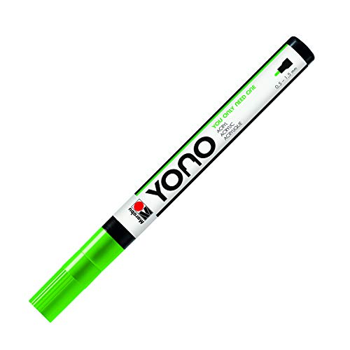Marabu 12400101061 - YONO Marker, Reseda 061, vielseitiger Acrylstift mit feiner japanischer Rundspitze 0,5 - 1,5 mm, wasserbasiert, lichtecht und wasserfest, für nahezu alle Untergründe Marabu 12400101061 - YONO Marker, Reseda 061, vielseitiger Acrylstift mit feiner japanischer Rundspitze 0,5 - 1,5 mm, wasserbasiert, lichtecht und wasserfest, für nahezu alle Untergründe von Marabu
