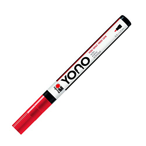 Marabu 12400101125 - YONO Marker, Kirsche 125, vielseitiger Acrylstift mit feiner japanischer Rundspitze 0,5 - 1,5 mm, wasserbasiert, lichtecht und wasserfest, für nahezu alle Untergründe Marabu 12400101125 - YONO Marker, Kirsche 125, vielseitiger Acrylstift mit feiner japanischer Rundspitze 0,5 - 1,5 mm, wasserbasiert, lichtecht und wasserfest, für nahezu alle Untergründe von Marabu