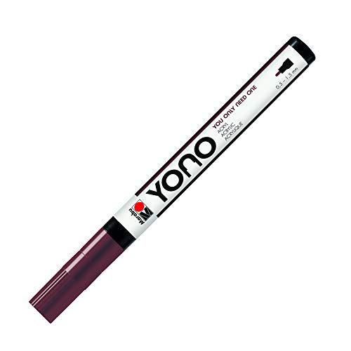 Marabu 12400101285 - YONO Marker, Braun 285, vielseitiger Acrylstift mit feiner japanischer Rundspitze 0,5 - 1,5 mm, wasserbasiert, lichtecht und wasserfest, für nahezu alle Untergründe Marabu 12400101285 - YONO Marker, Braun 285, vielseitiger Acrylstift mit feiner japanischer Rundspitze 0,5 - 1,5 mm, wasserbasiert, lichtecht und wasserfest, für nahezu alle Untergründe von Marabu