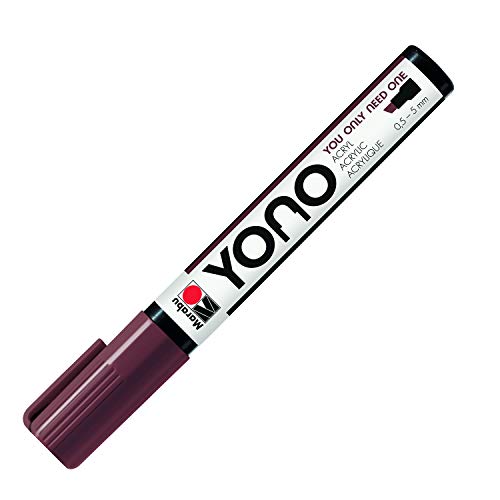 Marabu 12400102285 - YONO Marker, Braun 285, vielseitiger Acrylstift mit japanischer Keilspitze 0,5 - 5 mm, wasserbasiert, lichtecht und wasserfest, für nahezu alle Untergründe Marabu 12400102285 - YONO Marker, Braun 285, vielseitiger Acrylstift mit japanischer Keilspitze 0,5 - 5 mm, wasserbasiert, lichtecht und wasserfest, für nahezu alle Untergründe von Marabu