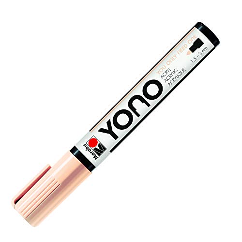 Marabu 12400103029 - YONO Marker, Rosé Beige 029, vielseitiger Acrylstift mit japanischer Rundspitze 1,5 - 3 mm, wasserbasiert, lichtecht und wasserfest, für nahezu alle Untergründe Marabu 12400103029 - YONO Marker, Rosé Beige 029, vielseitiger Acrylstift mit japanischer Rundspitze 1,5 - 3 mm, wasserbasiert, lichtecht und wasserfest, für nahezu alle Untergründe von Marabu