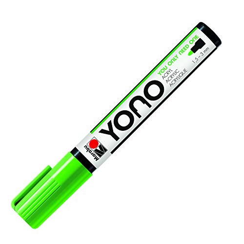 Marabu 12400103061 - YONO Marker, Reseda 061, vielseitiger Acrylstift mit japanischer Rundspitze 1,5 - 3 mm, wasserbasiert, lichtecht und wasserfest, für nahezu alle Untergründe Marabu 12400103061 - YONO Marker, Reseda 061, vielseitiger Acrylstift mit japanischer Rundspitze 1,5 - 3 mm, wasserbasiert, lichtecht und wasserfest, für nahezu alle Untergründe von Marabu