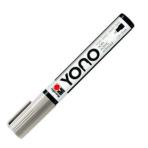 Marabu 12400103987 - YONO Marker, Warmgrau hell 987, vielseitiger Acrylstift mit japanischer Rundspitze 1,5 - 3 mm, wasserbasiert, lichtecht und wasserfest, für nahezu alle Untergründe Marabu 12400103987 - YONO Marker, Warmgrau hell 987, vielseitiger Acrylstift mit japanischer Rundspitze 1,5 - 3 mm, wasserbasiert, lichtecht und wasserfest, für nahezu alle Untergründe von Marabu