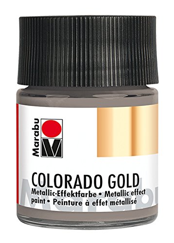 Marabu 12640005772 - Metallic Effektfarbe, Colorado Gold metallic anthrazit 50 ml, auf Wasserbasis, lichtecht, wetterfest, schnell trocknend, zum Pinseln und Tupfen auf saugenden Untergründen Marabu 12640005772 - Metallic Effektfarbe, Colorado Gold metallic anthrazit 50 ml, auf Wasserbasis, lichtecht, wetterfest, schnell trocknend, zum Pinseln und Tupfen auf saugenden Untergründen von Marabu