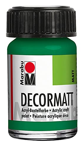 Marabu 14010039067 - Decormatt Acryl Saftgrün 067, 15 ml, samtmatte Acrylfarbe auf Wasserbasis, cremig und farbintensiv, speichelfest, wetterfest, zum freien Malen und Schablonieren Marabu 14010039067 - Decormatt Acryl Saftgrün 067, 15 ml, samtmatte Acrylfarbe auf Wasserbasis, cremig und farbintensiv, speichelfest, wetterfest, zum freien Malen und Schablonieren von Marabu
