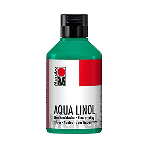 Marabu 15100013097 - Linoldruckfarbe auf Wasserbasis, wischfest, Blaugrün, 250 ml, für alle Hochdrucktechniken in der Schule, Freizeit und Grafik Marabu 15100013097 - Linoldruckfarbe auf Wasserbasis, wischfest, Blaugrün, 250 ml, für alle Hochdrucktechniken in der Schule, Freizeit und Grafik von Marabu