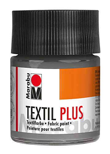 Marabu 17150005078 - Textil Plus grau 50 ml, volldeckende Stoffmalfarbe für dunkle Stoffe, geeignet für Stoffmalerei und Stoffdruck, nach Fixierung waschbeständig bis 40 °C Marabu 17150005078 - Textil Plus grau 50 ml, volldeckende Stoffmalfarbe für dunkle Stoffe, geeignet für Stoffmalerei und Stoffdruck, nach Fixierung waschbeständig bis 40 °C von Marabu
