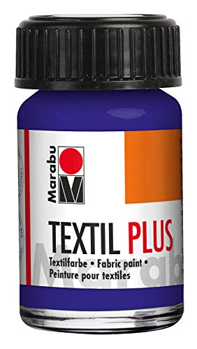 Marabu 17150039051 - Textil Plus violett dunkel 15 ml, volldeckende Stoffmalfarbe für dunkle Stoffe, geeignet für Stoffmalerei und Stoffdruck, nach Fixierung waschbeständig bis 40 °C Marabu 17150039051 - Textil Plus violett dunkel 15 ml, volldeckende Stoffmalfarbe für dunkle Stoffe, geeignet für Stoffmalerei und Stoffdruck, nach Fixierung waschbeständig bis 40 °C von Marabu