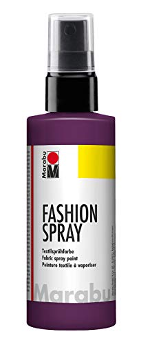 Marabu 17190050039 - Fashion Spray aubergine 100 ml, Textilsprühfarbe, m. Pumpzerstäuber, für helle Textilien, weicher Griff, einfache Fixierung, waschbeständig bis 40°C, tolle Effekte auf Stoff Marabu 17190050039 - Fashion Spray aubergine 100 ml, Textilsprühfarbe, m. Pumpzerstäuber, für helle Textilien, weicher Griff, einfache Fixierung, waschbeständig bis 40°C, tolle Effekte auf Stoff von Marabu