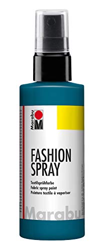 Marabu 17190050092 - Fashion Spray petrol 100 ml, Textilsprühfarbe, m. Pumpzerstäuber, für helle Textilien, weicher Griff, einfache Fixierung, waschbeständig bis 40°C, tolle Effekte auf Stoff Marabu 17190050092 - Fashion Spray petrol 100 ml, Textilsprühfarbe, m. Pumpzerstäuber, für helle Textilien, weicher Griff, einfache Fixierung, waschbeständig bis 40°C, tolle Effekte auf Stoff von Marabu