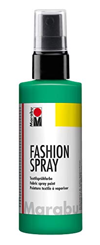 Marabu 17190050158 - Fashion Spray apfel 100 ml, Textilsprühfarbe, m. Pumpzerstäuber, für helle Textilien, weicher Griff, einfache Fixierung, waschbeständig bis 40°C, tolle Effekte auf Stoff von Marabu