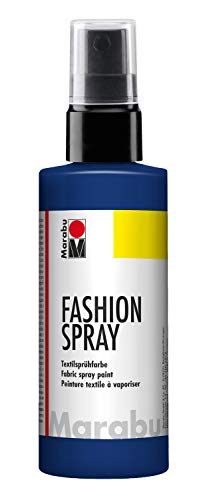 Marabu 17190050293 - Fashion Spray nachtblau 100 ml, Textilsprühfarbe, m. Pumpzerstäuber, für helle Textilien, weicher Griff, einfache Fixierung, waschbeständig bis 40°C, tolle Effekte auf Stoff Marabu 17190050293 - Fashion Spray nachtblau 100 ml, Textilsprühfarbe, m. Pumpzerstäuber, für helle Textilien, weicher Griff, einfache Fixierung, waschbeständig bis 40°C, tolle Effekte auf Stoff von Marabu