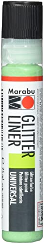 Marabu 18030009561 - Glitter Liner kiwi, Glitzer - Effektfarbe auf Wasserbasis für bezaubernde Glitzereffekte auf Stoff, Holz, Metall speichelecht, einfache Fixierung Marabu 18030009561 - Glitter Liner kiwi, Glitzer - Effektfarbe auf Wasserbasis für bezaubernde Glitzereffekte auf Stoff, Holz, Metall speichelecht, einfache Fixierung von Marabu