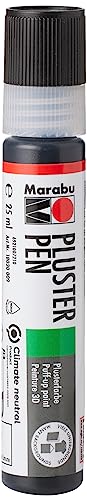 Marabu 18030009673 - 3D Liner schwarz, 25 ml universelle Effektfarbe auf Wasserbasis, für samtartige Pluster- und Reliefeffekte auf Stoff, Holz, Metall speichelecht, einfache Fixierung Marabu 18030009673 - 3D Liner schwarz, 25 ml universelle Effektfarbe auf Wasserbasis, für samtartige Pluster- und Reliefeffekte auf Stoff, Holz, Metall speichelecht, einfache Fixierung von Marabu