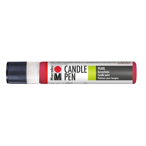 Marabu 18050009031 - Candle Pen Kirschrot, Kerzenpen, cremig, weiche Wachsmalfarbe, auf Wasserbasis, lichtecht, geruchsneutral, wetterfest, kinderleichte Kerzendeko, 25 ml Marabu 18050009031 - Candle Pen Kirschrot, Kerzenpen, cremig, weiche Wachsmalfarbe, auf Wasserbasis, lichtecht, geruchsneutral, wetterfest, kinderleichte Kerzendeko, 25 ml von Marabu