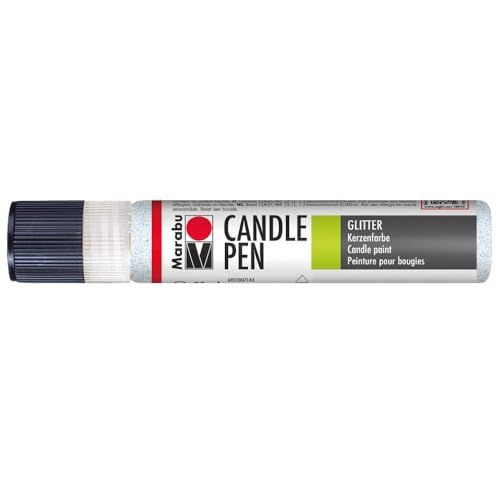 Marabu 18050009590 - Candle Pen glitter opal, Kerzenpen, cremig, weiche Wachsmalfarbe, auf Wasserbasis, lichtecht, geruchsneutral, wetterfest, kinderleichte Kerzendeko, 25 ml Marabu 18050009590 - Candle Pen glitter opal, Kerzenpen, cremig, weiche Wachsmalfarbe, auf Wasserbasis, lichtecht, geruchsneutral, wetterfest, kinderleichte Kerzendeko, 25 ml von Marabu