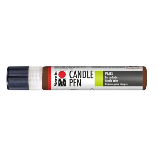 Marabu 18050009040 - Candle Pen Mittelbraun, Kerzenpen, cremig, weiche Wachsmalfarbe, auf Wasserbasis, lichtecht, geruchsneutral, wetterfest, kinderleichte Kerzendeko, 25 ml Marabu 18050009040 - Candle Pen Mittelbraun, Kerzenpen, cremig, weiche Wachsmalfarbe, auf Wasserbasis, lichtecht, geruchsneutral, wetterfest, kinderleichte Kerzendeko, 25 ml von Marabu