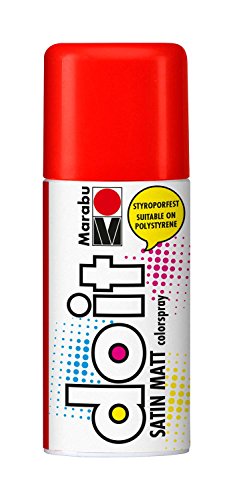 Marabu 21070006006 - Do it Satin Matt zinnoberrot, Colorspray auf Acrylbasis, styroporfest, schnell trocknend, sehr gute Deckkraft, wetterfest, für große und kleine Bastelarbeiten, 150 ml Sprühdose Marabu 21070006006 - Do it Satin Matt zinnoberrot, Colorspray auf Acrylbasis, styroporfest, schnell trocknend, sehr gute Deckkraft, wetterfest, für große und kleine Bastelarbeiten, 150 ml Sprühdose von Marabu