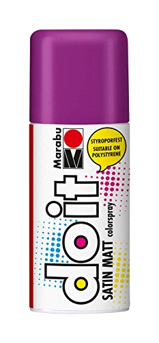 Marabu 21070006081 - Do it Satin Matt amethyst, Colorspray auf Acrylbasis, styroporfest, schnell trocknend, sehr gute Deckkraft, wetterfest, für große und kleine Bastelarbeiten, 150 ml Sprühdose von Marabu