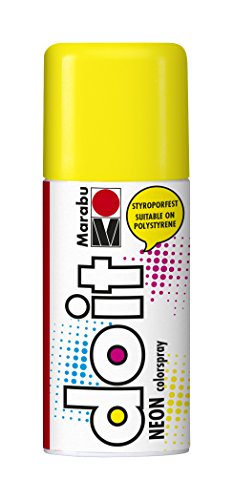 Marabu 21071006321 - Do it Neon gelb, Colorspray auf Acrylbasis, brillante Tagesleuchtfarbe, volle Leuchtkraft auf hellen Untergründen, styroporfest, sehr schnell trocknend, wetterfest, 150 ml Marabu 21071006321 - Do it Neon gelb, Colorspray auf Acrylbasis, brillante Tagesleuchtfarbe, volle Leuchtkraft auf hellen Untergründen, styroporfest, sehr schnell trocknend, wetterfest, 150 ml von Marabu
