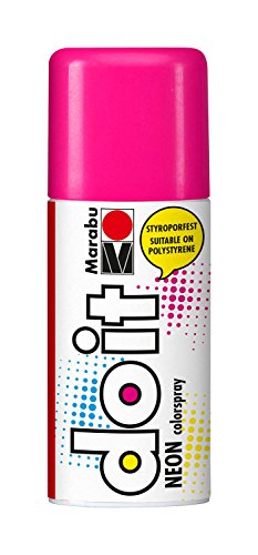 Marabu 21071006334 - Do it Neon pink, Colorspray auf Acrylbasis, brillante Tagesleuchtfarbe, volle Leuchtkraft auf hellen Untergründen, styroporfest, sehr schnell trocknend, wetterfest, 150 ml Marabu 21071006334 - Do it Neon pink, Colorspray auf Acrylbasis, brillante Tagesleuchtfarbe, volle Leuchtkraft auf hellen Untergründen, styroporfest, sehr schnell trocknend, wetterfest, 150 ml von Marabu