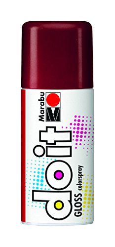 Marabu 21072006433 - Do it Gloss glanz rot, Colorspray auf Acrylbasis, hochglänzend, sehr schnell trocknend, wetterfest, lichtecht, hochbrillante, 150 ml Sprühdose von Marabu
