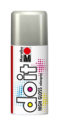 Marabu 21073006482 - Do it High Gloss hochglanz silber, Colorspray auf Kunstharzbasis, hochglänzende Chromoptik, sehr schnell trocknend, sehr gute Deckkraft, lichtecht, 150 ml Sprühdose Marabu 21073006482 - Do it High Gloss hochglanz silber, Colorspray auf Kunstharzbasis, hochglänzende Chromoptik, sehr schnell trocknend, sehr gute Deckkraft, lichtecht, 150 ml Sprühdose von Marabu