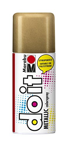 Marabu 21074006786 - Do it Metallic rotgold, Colorspray auf Acrylbasis für edle Metalleffekte, styroporfest, sehr schnell trocknend, sehr gute Deckkraft, wetterfest, 150 ml Sprühdose von Marabu