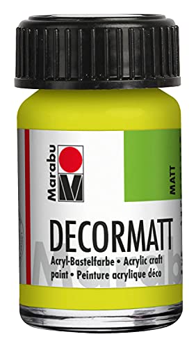 Marabu 14010039061 - Decormatt Acryl Reseda 061, 15 ml, samtmatte Acrylfarbe auf Wasserbasis, cremig und farbintensiv, speichelfest, wetterfest, zum freien Malen und Schablonieren Marabu 14010039061 - Decormatt Acryl Reseda 061, 15 ml, samtmatte Acrylfarbe auf Wasserbasis, cremig und farbintensiv, speichelfest, wetterfest, zum freien Malen und Schablonieren von Marabu