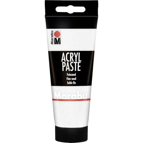 Marabu Acrylpaste Feinsand 809, 100 ml, cremig-pastose Strukturpaste auf Wasserbasis, mischbar, wetterfest, lichtecht, vegan, 12020050809 Marabu Acrylpaste Feinsand 809, 100 ml, cremig-pastose Strukturpaste auf Wasserbasis, mischbar, wetterfest, lichtecht, vegan, 12020050809 von Marabu