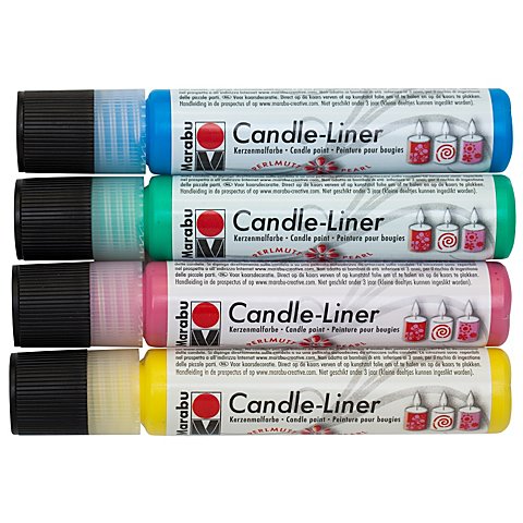Marabu Candle-Liner-Set Grundfarben, 4x 25 ml von Marabu