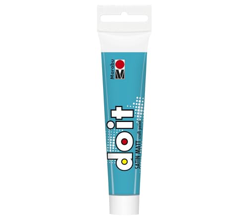 Marabu DO IT Craft Paint, 36 ml Türkis, seidenmatte Acrylfarbe für DIY, Basteln und Hobby, Malfarbe auf Wasserbasis, wetterfest, lichtecht, schnelltrocknend, vegan, 12760076150, 36 Milliliter Marabu DO IT Craft Paint, 36 ml Türkis, seidenmatte Acrylfarbe für DIY, Basteln und Hobby, Malfarbe auf Wasserbasis, wetterfest, lichtecht, schnelltrocknend, vegan, 12760076150, 36 Milliliter von Marabu