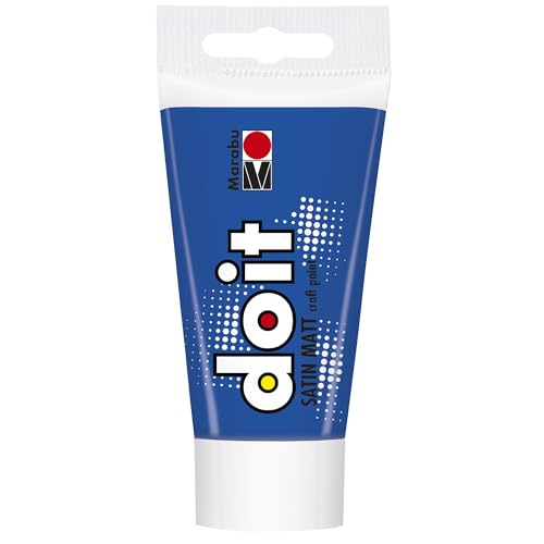 Marabu DO IT Craft Paint, 75 ml Mittelblau, seidenmatte Acrylfarbe für DIY, Basteln und Hobby, Malfarbe auf Wasserbasis, wetterfest, lichtecht, schnelltrocknend, vegan, 12760002052, 75 Milliliter Marabu DO IT Craft Paint, 75 ml Mittelblau, seidenmatte Acrylfarbe für DIY, Basteln und Hobby, Malfarbe auf Wasserbasis, wetterfest, lichtecht, schnelltrocknend, vegan, 12760002052, 75 Milliliter von Marabu
