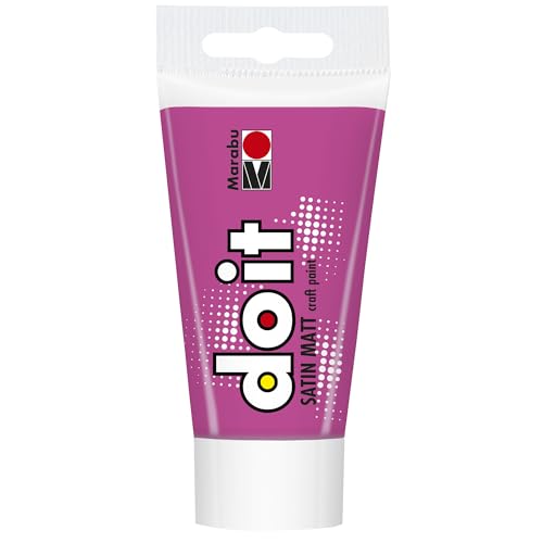 Marabu DO IT Craft Paint, 75 ml Rosa, seidenmatte Acrylfarbe für DIY, Basteln und Hobby, Malfarbe auf Wasserbasis, wetterfest, lichtecht, schnelltrocknend, vegan, 12760002033, 75 Milliliter Marabu DO IT Craft Paint, 75 ml Rosa, seidenmatte Acrylfarbe für DIY, Basteln und Hobby, Malfarbe auf Wasserbasis, wetterfest, lichtecht, schnelltrocknend, vegan, 12760002033, 75 Milliliter von Marabu
