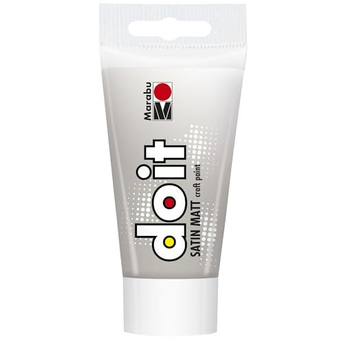Marabu DO IT Craft Paint, 75 ml Silber, seidenmatte Acrylfarbe für DIY, Basteln und Hobby, Malfarbe auf Wasserbasis, wetterfest, lichtecht, schnelltrocknend, vegan, 12760002082, 75 Milliliter Marabu DO IT Craft Paint, 75 ml Silber, seidenmatte Acrylfarbe für DIY, Basteln und Hobby, Malfarbe auf Wasserbasis, wetterfest, lichtecht, schnelltrocknend, vegan, 12760002082, 75 Milliliter von Marabu