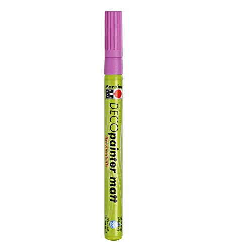 Marabu 01220031033 - Deco Painter, pink 033, Strichstärke ca. 1 - 2 mm, matter Acrylmalstift, auf Wasserbasis, sehr gut deckend, schnell trocknend, lichtecht, wetterfest, für viele Oberflächen Marabu 01220031033 - Deco Painter, pink 033, Strichstärke ca. 1 - 2 mm, matter Acrylmalstift, auf Wasserbasis, sehr gut deckend, schnell trocknend, lichtecht, wetterfest, für viele Oberflächen von Marabu