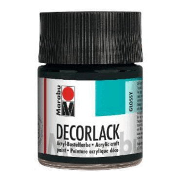 Marabu Decorlack Acryl - Schwarz 073 50 ml. von Marabu
