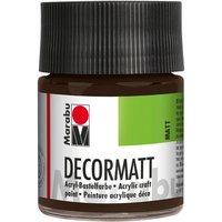 Marabu-Decormatt, 50ml - Dunkelbraun von Braun