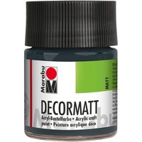 Marabu-Decormatt, 50ml - Dunkelgrau von Marabu