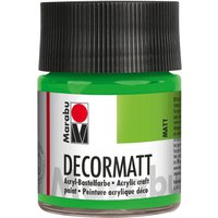 Marabu-Decormatt, 50ml - Gelbgrün von Grün