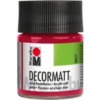 Marabu-Decormatt, 50ml - Karminrot von Rot