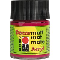 Marabu-Decormatt, 50ml - Karminrot von Rot