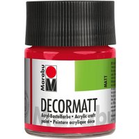 Marabu-Decormatt, 50ml - Kirschrot von Rot