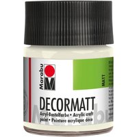 Marabu-Decormatt, 50ml - Weiß von Weiß