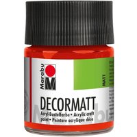 Marabu-Decormatt, 50ml - Zinnoberrot von Rot