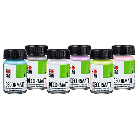Marabu Decormatt "Pastell", 6x 15 ml Marabu Decormatt "Pastell", 6x 15 ml von Marabu