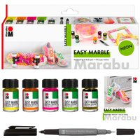 Marabu EASY MARBLE-Set "NEON" von Multi