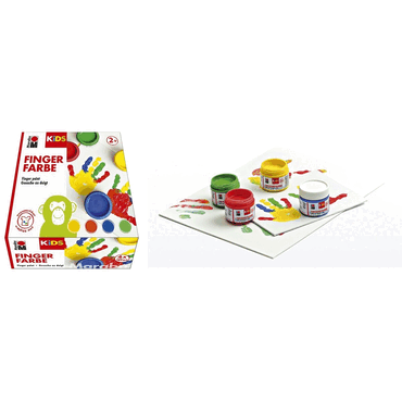 Marabu Fingerfarbe Kids - 4x 100 ml sortiert. von Marabu