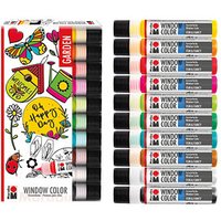 Marabu Garden Fenstermalfarben farbsortiert 10x 25,0 ml von Marabu